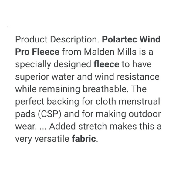 Polartec Windpro Fleece Fabric Style 9509 - Picture 4 of 4
